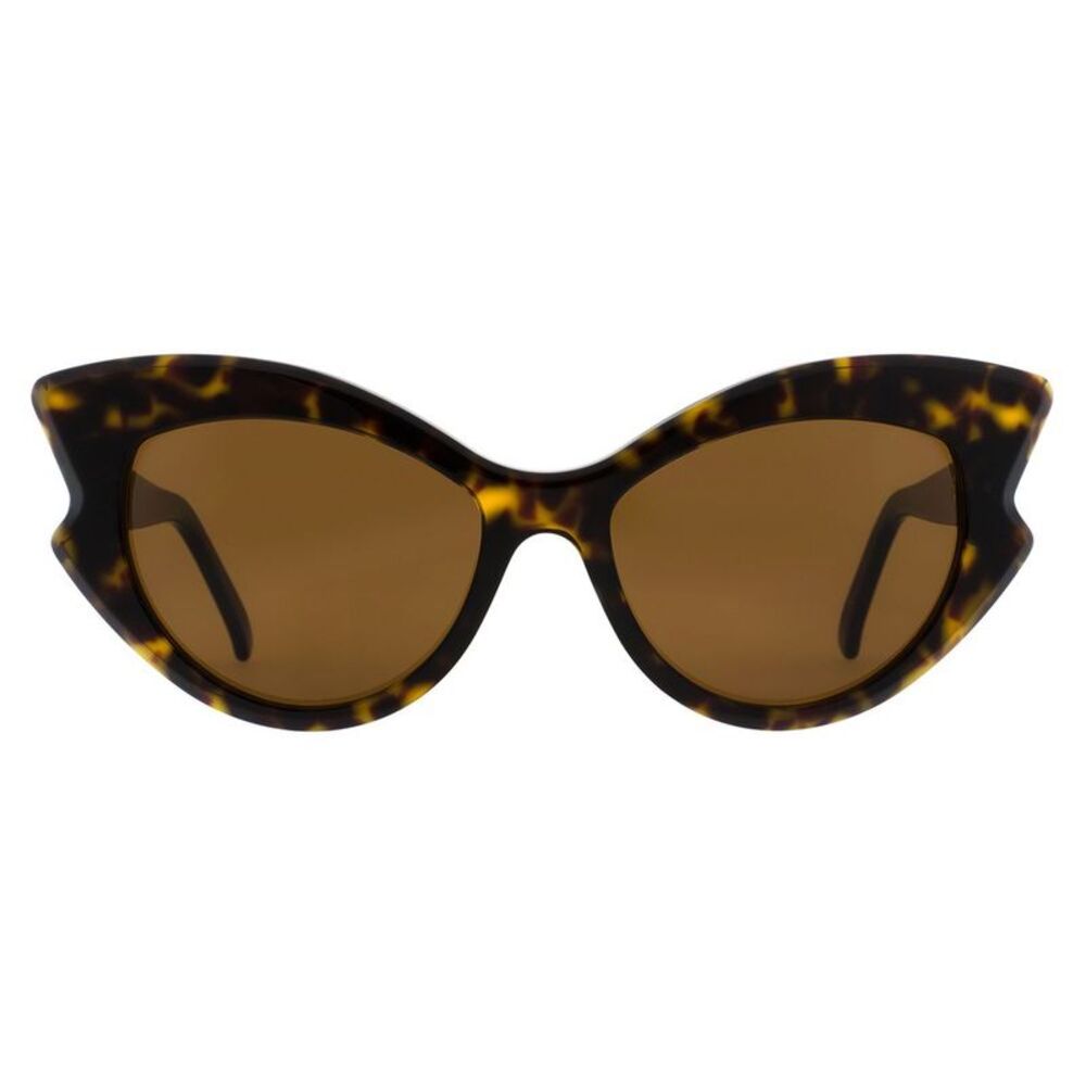 Andy Wolf Brown Acetate Women's Sunglasses